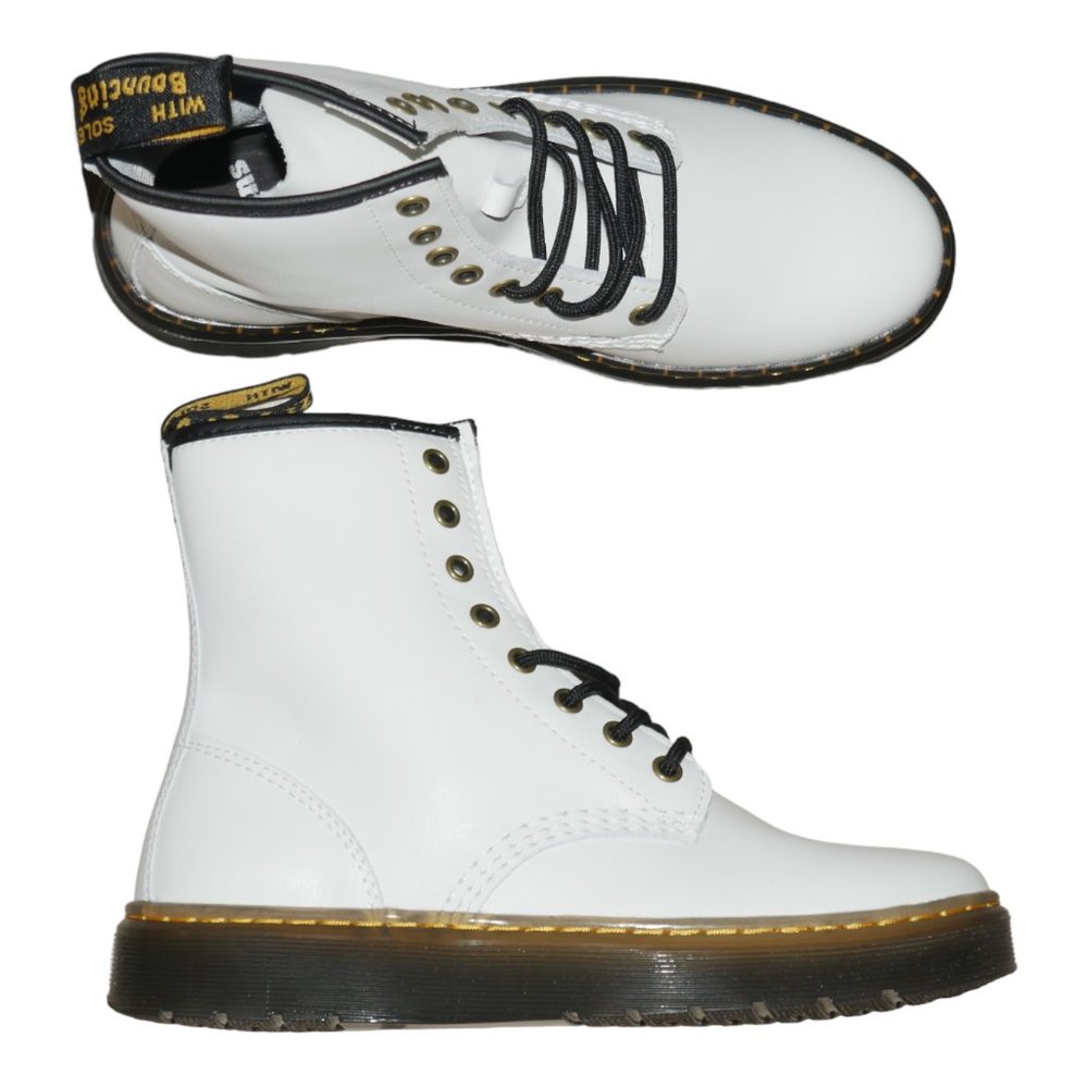 Dr. Martens Zavala Leather Combat Boots Women's Size 9 Men's Size 8 NEW - Picture 4 of 9